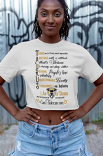 Taurus  Zodiac Sign  Women’s Crop Tee in White