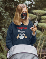 Unisex Hoodie Thank You For Wearing Your Mask