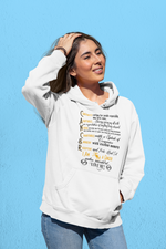 Unisex Cancer Zodiac Sign White Hoodie