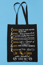 Cancer Zodiac Sign Tote Bag