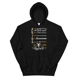 Royal Boundless Zodiac Aries Sign Unisex Hoodie