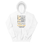 Unisex Gemini Zodiac Sign White Hoodie