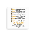 Cancer Zodiac Sign Canvas Wall Art ( White Background)