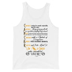 Unisex Cancer Zodiac Sign White Tank Top