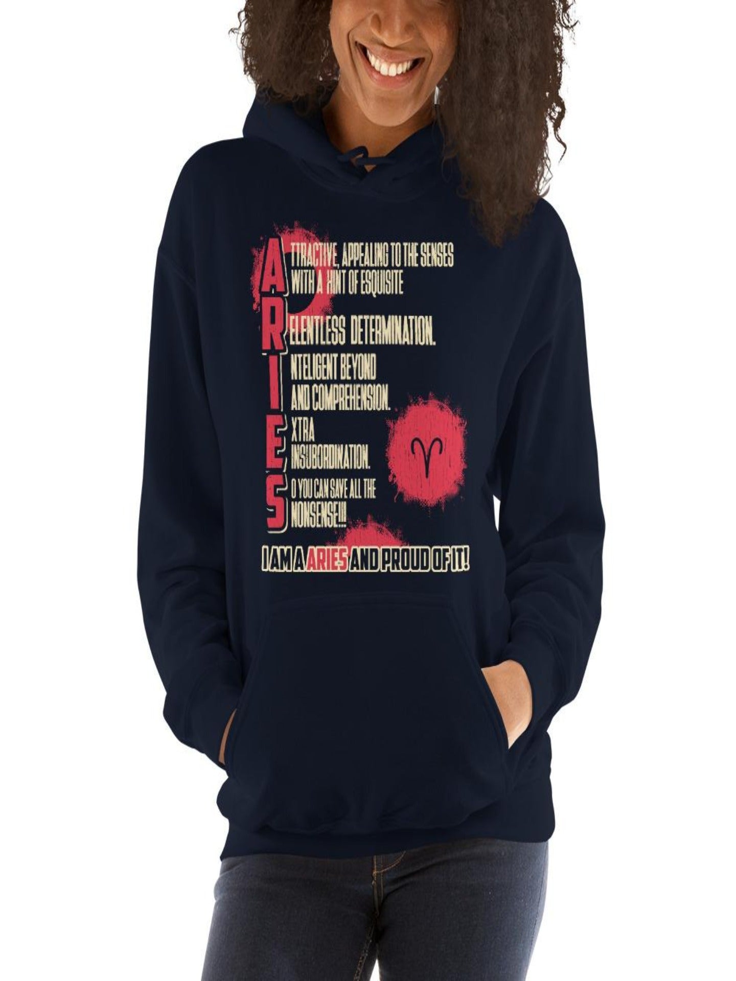 Royal Boundless Zodiac Aries Sign Unisex Hoodie D2