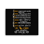 Cancer Zodiac Sign Black Canvas Wall Art