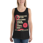 Aries Unisex Tank Top in Black D2