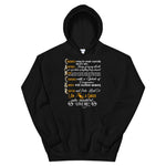 Unisex Cancer Zodiac Sign Black/Navy Hoodie