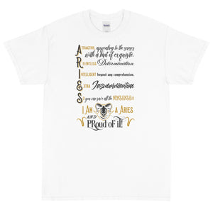 Royal Boundless Zodiac Aries Sign Unisex Short Sleeve T-Shirt