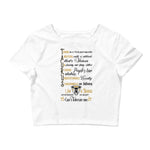 Taurus Women’s Crop Tee in White