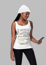 Unisex Gemini Zodiac Sign White Tank Top